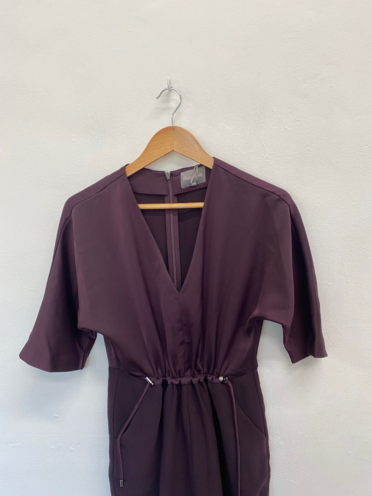 Amazing Phase Eight Jumpsuit UK10 Dark Purple HT149