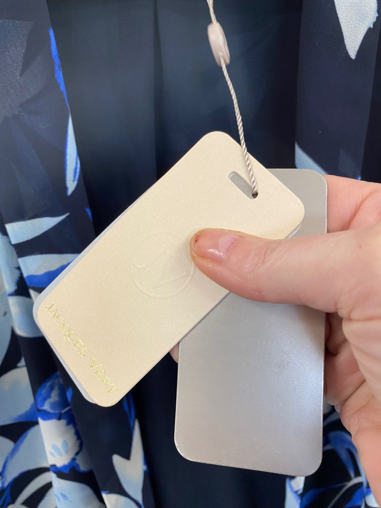 Amazing occasion event Jacques Vert Open front blazer Jacket UK S Navy floral HL149