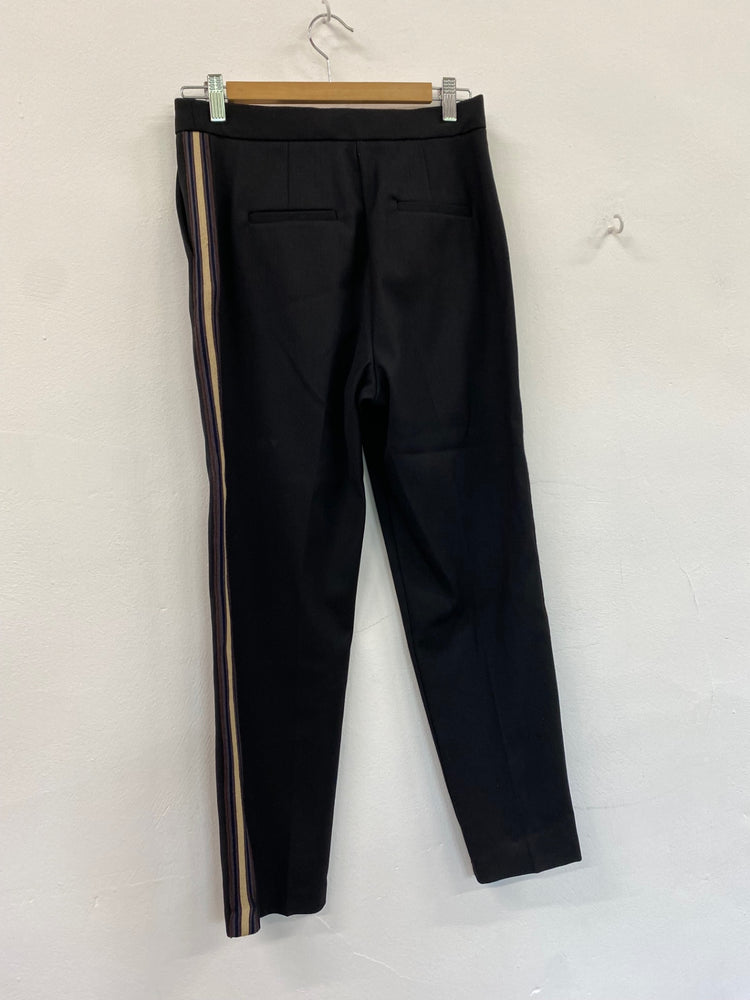 Amazing Autograph Trousers with side stripe slim high rise UK10 Black HT149