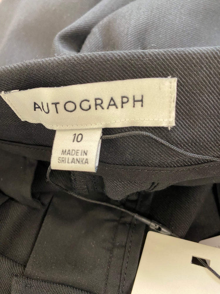 Amazing Autograph Trousers with side stripe slim high rise UK10 Black HT149