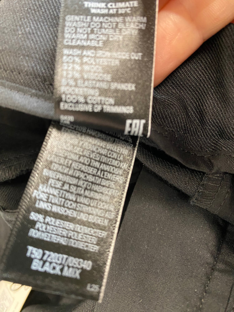 Amazing Autograph Trousers with side stripe slim high rise UK10 Black HT149