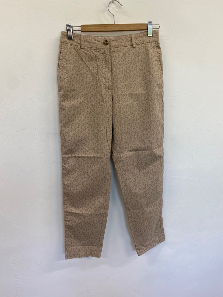 Amazing M&S Collection Cropped trousers UK8 Short Beige floral cropped HT149