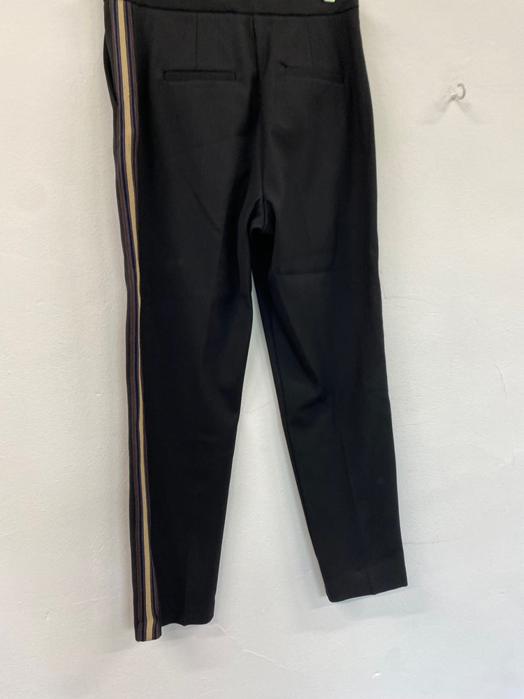 Amazing Autograph Trousers with side stripe slim high rise UK10 Black HT149