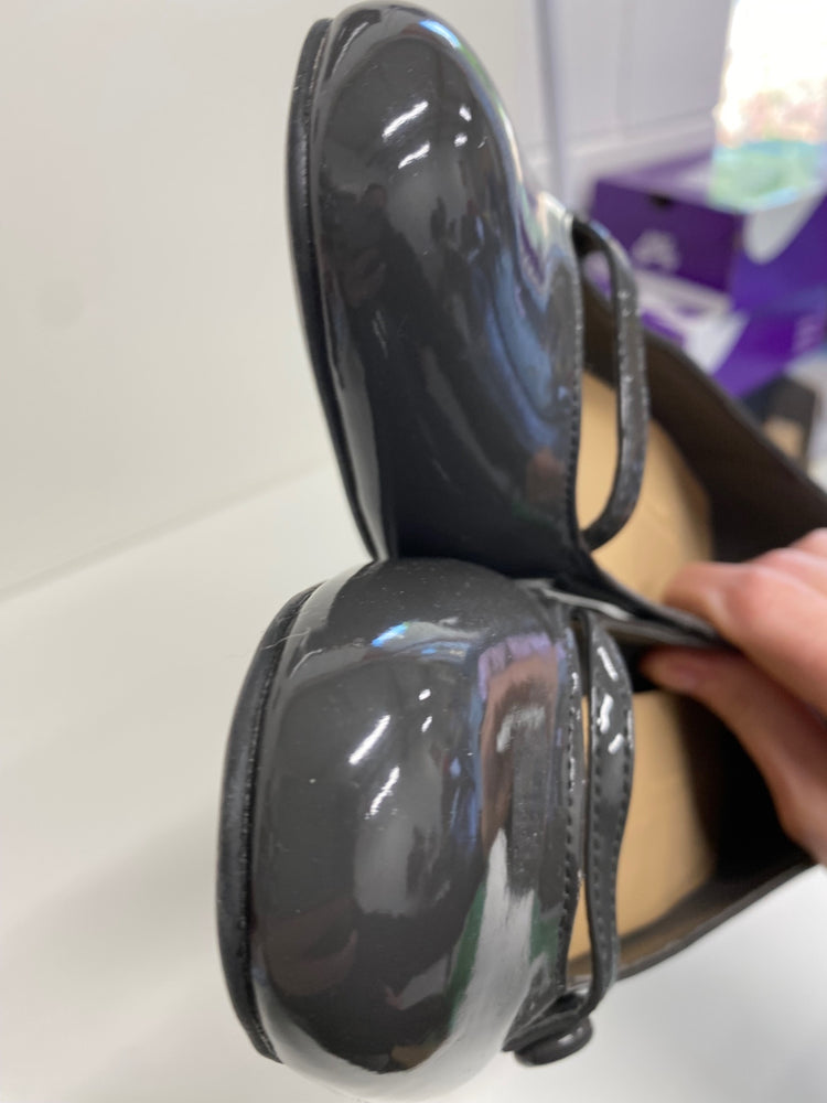 Amazing M&S Collection Mary Jane Court Shoes UK5 Grey Patent HL149