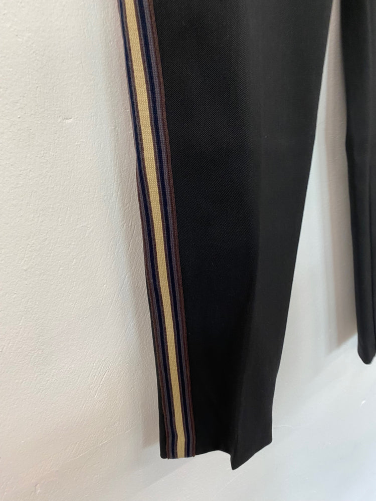 Amazing Autograph Trousers with side stripe slim high rise UK10 Black HT149