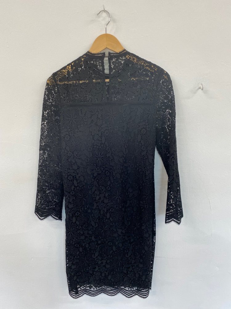 Amazing M&S Collection formal Occasion Dress UK8 Black Classic timeless HT149