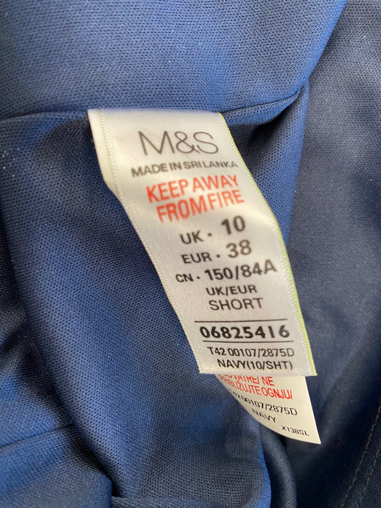 Amazing Marks & Spencers sequin Dress UK10 Navy Blue HT129