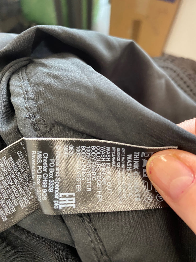 Amazing M&S Collection formal Occasion Dress UK8 Black Classic timeless HT149