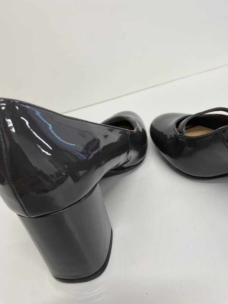 Amazing M&S Collection Mary Jane Court Shoes UK5 Grey Patent HL149