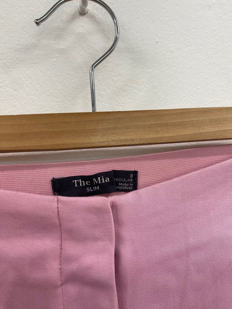 Amazing Marks & Spencers Cropped trousers UK8 Pink rose Classic The Mia HT149