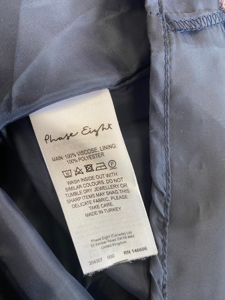 Amazing Phase Eight floral fitted romantic Dress UK10 Navy new Occasion HT149