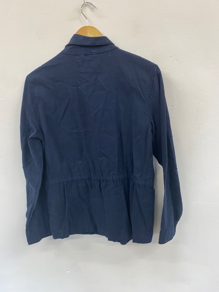 Amazing M&S Collection cotton blend Utility Jacket UK8 Navy new HT149
