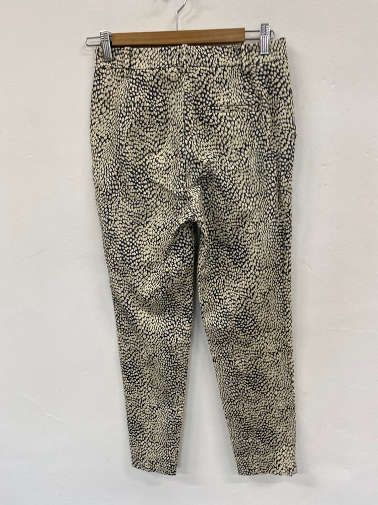 Fabulous Marks & Spencers The Mia Trousers UK8 Beige & Navy Peg HT149