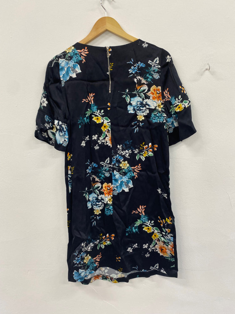 Amazing Phase Eight oriental mini Dress UK8 Navy New HT149