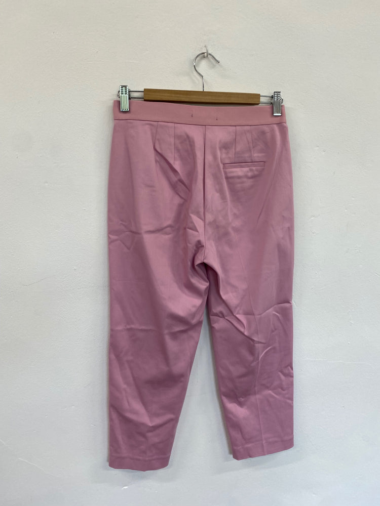 Amazing Marks & Spencers Cropped trousers UK8 Pink rose Classic The Mia HT149