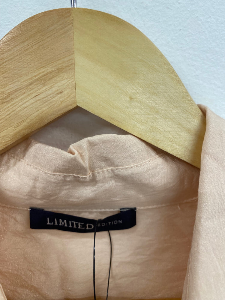 Fabulous Limited Edition Blouse UK10 Peach Lightweight Boho HT149