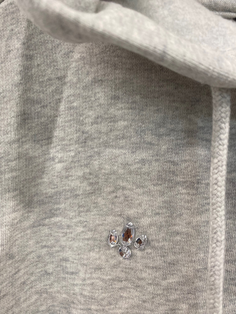Fabulous M&S Collection embellished sparkle Hoodie UK8 Grey New HT149