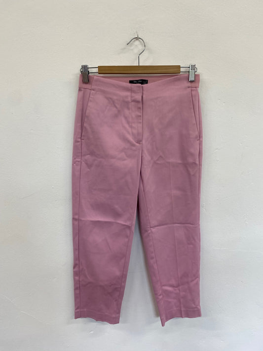 Amazing Marks & Spencers Cropped trousers UK8 Pink rose Classic The Mia HT149