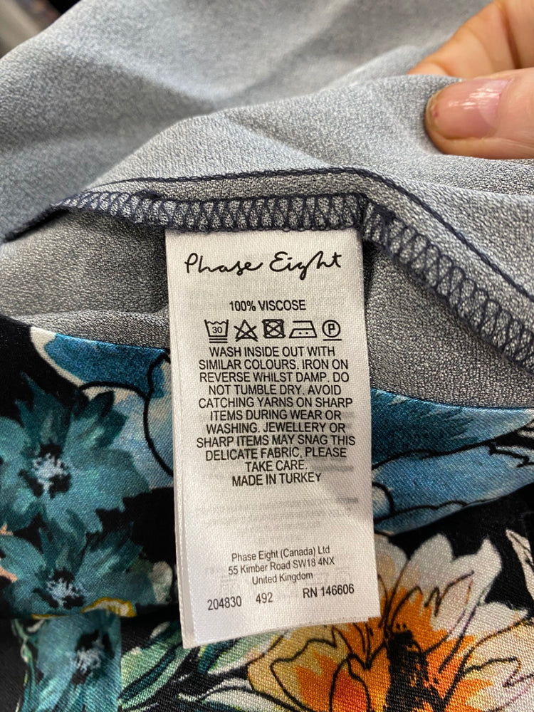 Amazing Phase Eight oriental mini Dress UK8 Navy New HT149