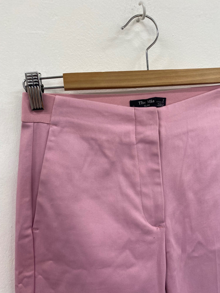 Amazing Marks & Spencers Cropped trousers UK8 Pink rose Classic The Mia HT149