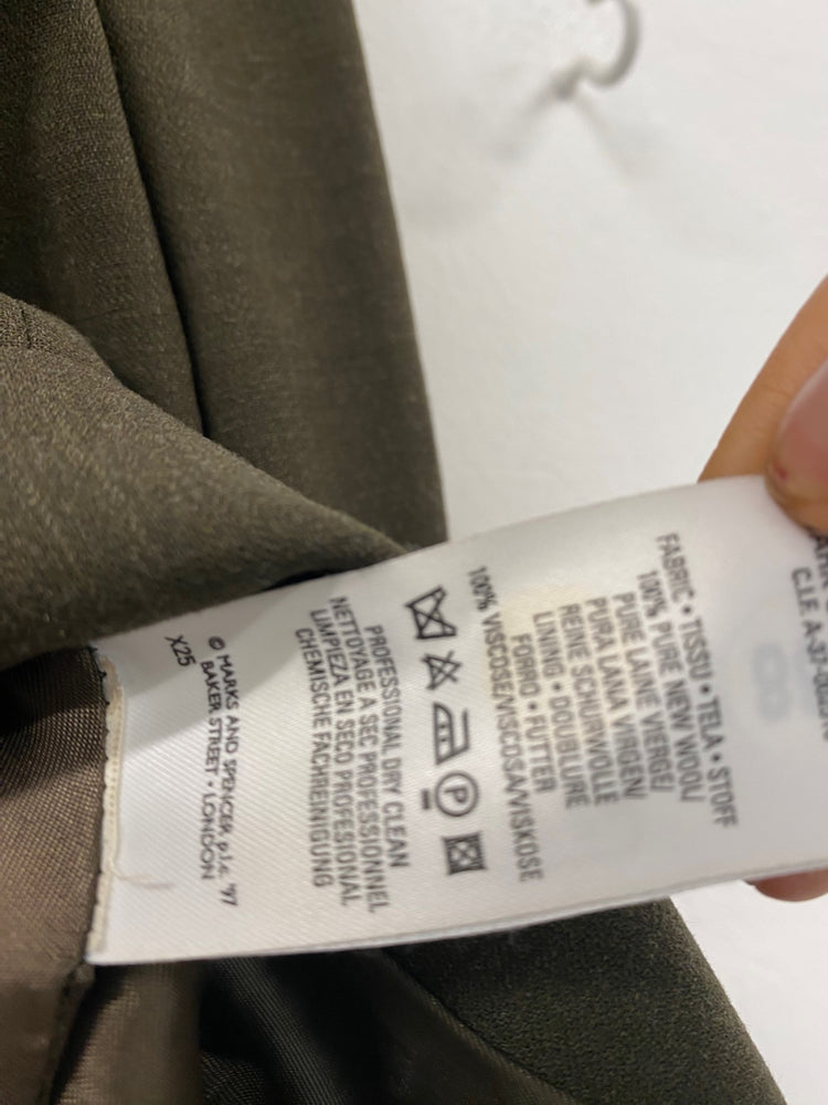 Amazing vintage Marks & Spencer blazer country Chic UK10 olive Green HT149