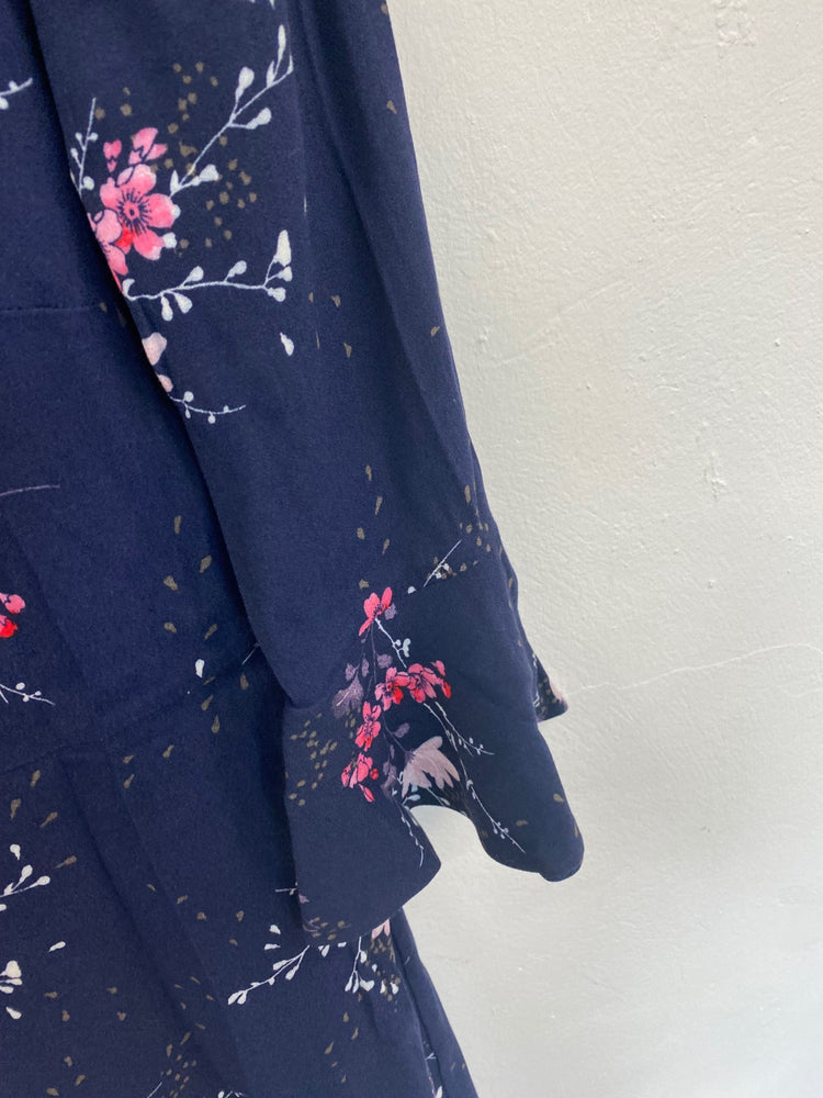 Amazing Phase Eight floral fitted romantic Dress UK10 Navy new Occasion HT149