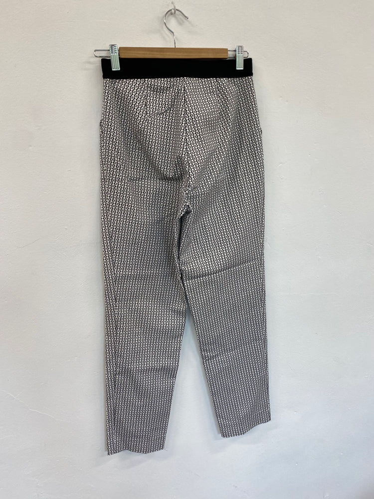 Amazing Marks and Spencer peg Trousers UK8 Black & White Monochrome HT149