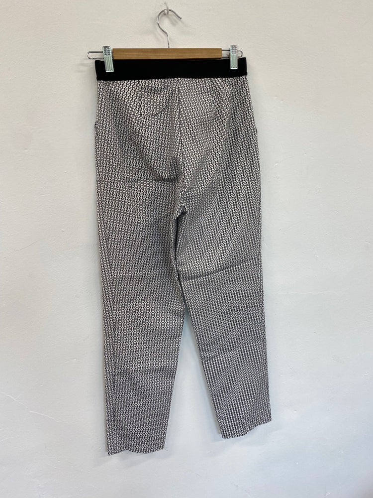 Amazing Marks and Spencer peg Trousers UK8 Black & White Monochrome HT149