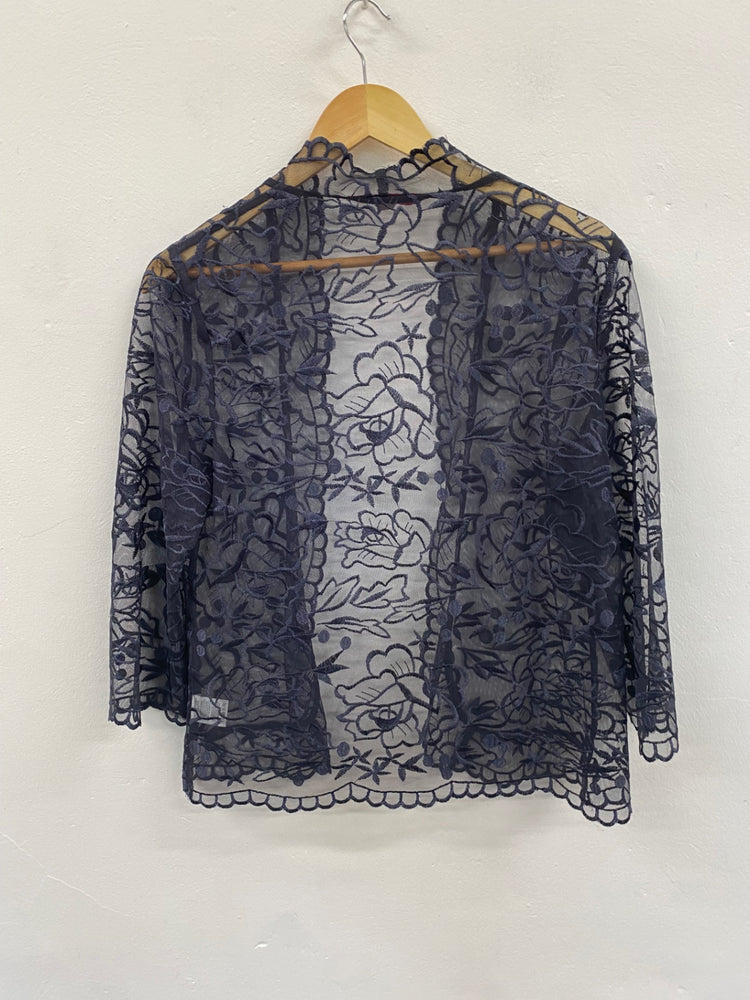 Fabulous Jacques Vert Occasion Event Bolero UKS Navy Weddings HT149