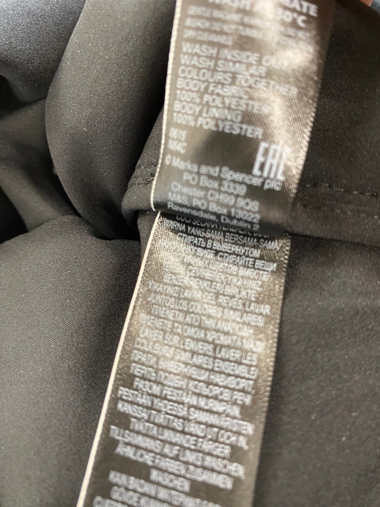 Amazing Marks &Spencer formal party occasion Dress Uk8 Black Overlay HT149