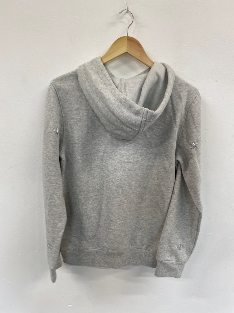 Fabulous M&S Collection embellished sparkle Hoodie UK8 Grey New HT149