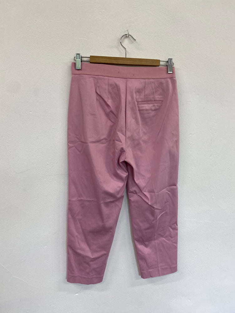 Amazing Marks & Spencers Cropped trousers UK8 Pink rose Classic The Mia HT149