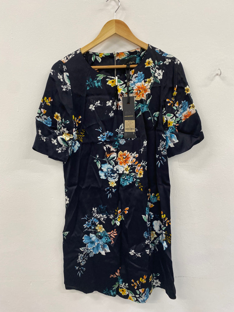 Amazing Phase Eight oriental mini Dress UK8 Navy New HT149