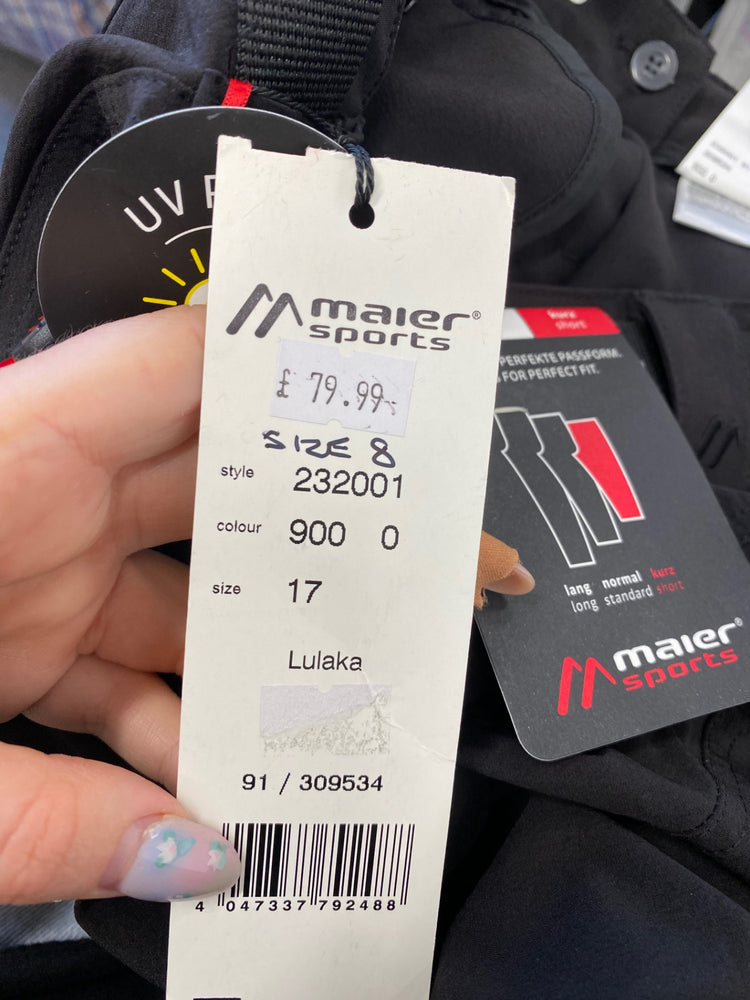 Amazing Maier Sports Hiking Trousers UK8 Black HT149