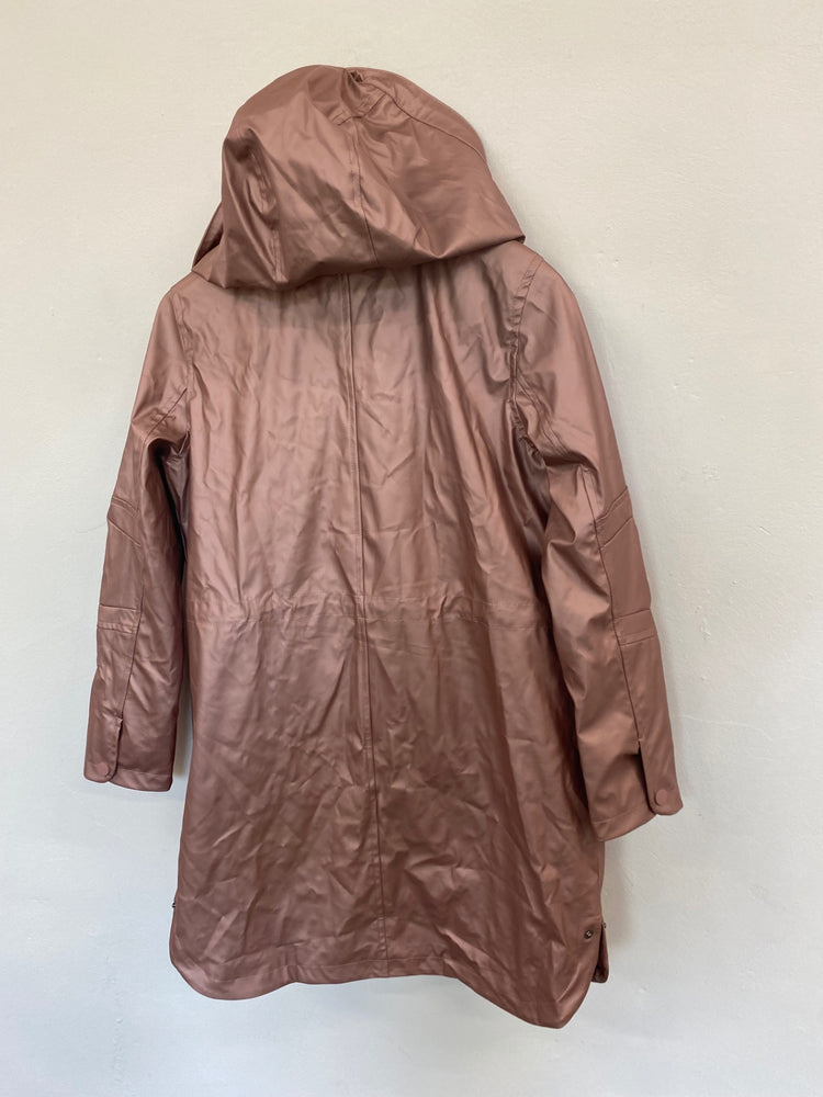 Gorgeous Next metallic Raincoat Rainwear UK10 dusky Pink New HG001
