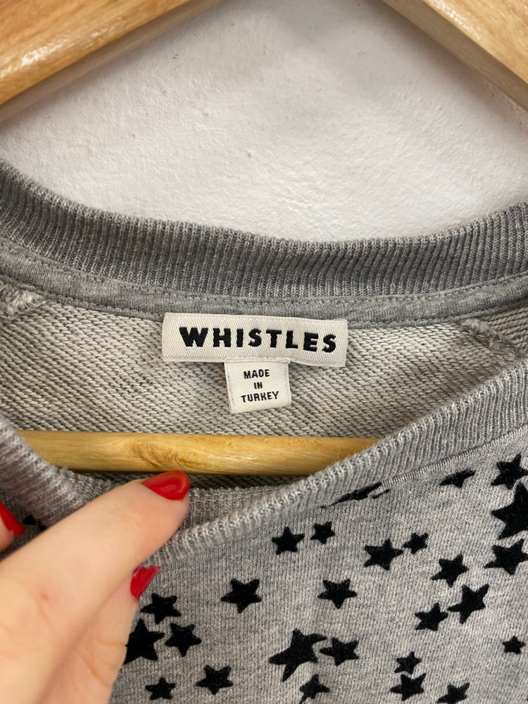 Fabulous Whistles Grey Starry Sweatshirt UK S JM182