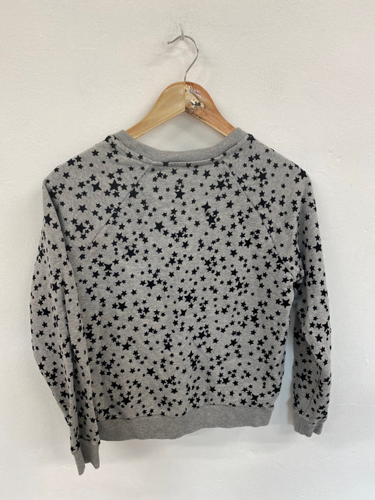 Fabulous Whistles Grey Starry Sweatshirt UK S JM182