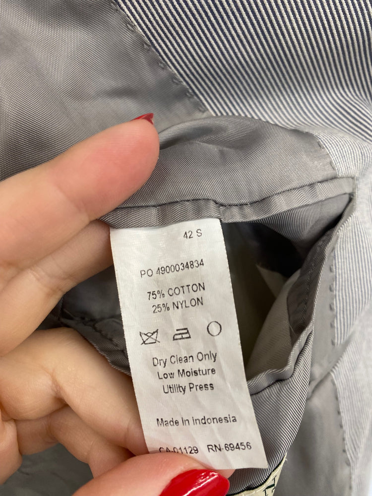 Classic Lauren Ralph Lauren Grey Pinstripe Blazer 42S JM182