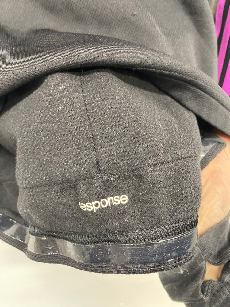 Fabulous Adidas Cycling Jerseys UKS Black & purple Response fleece lined JM182