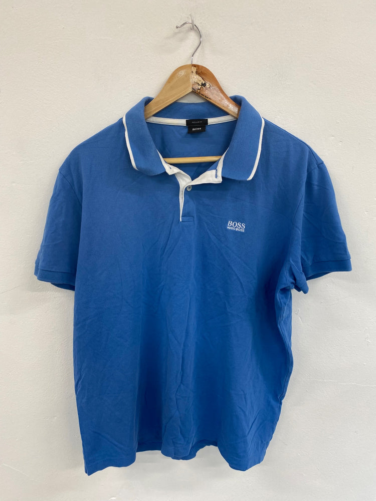 Classic Hugo Boss Blue Polo Shirt UK XXL JM182