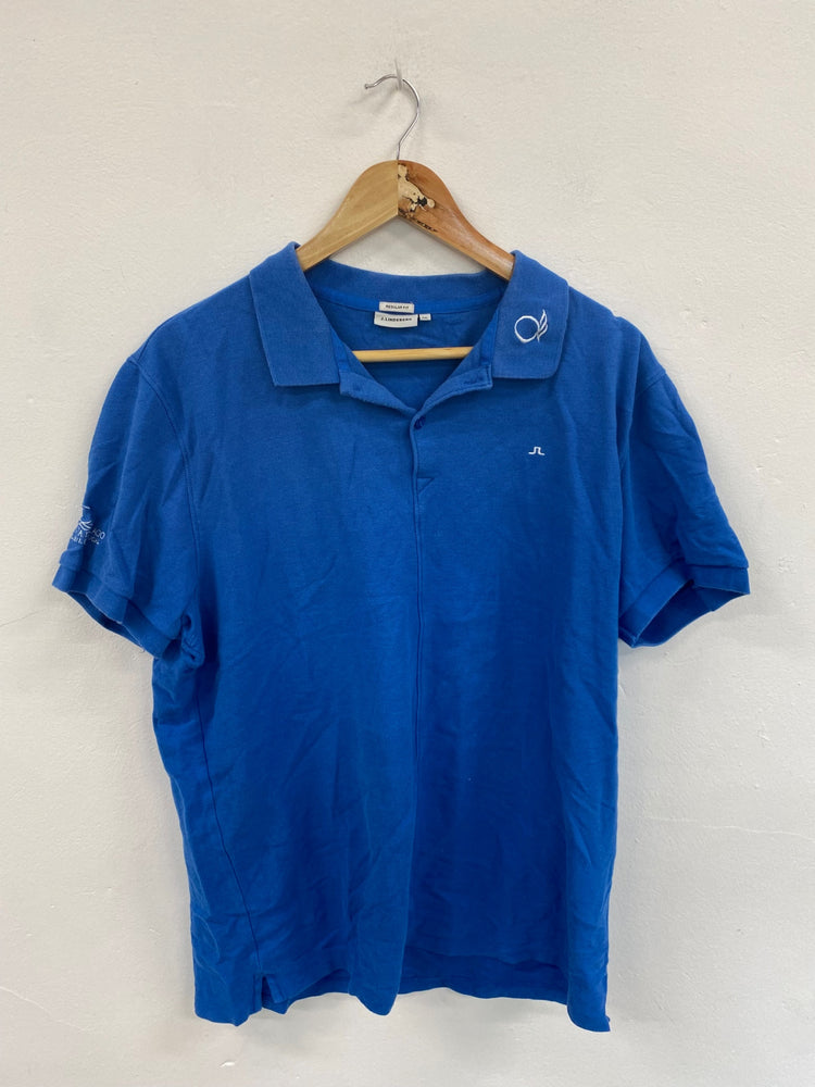 Classic J. Lindeberg Blue Golf Polo Shirt UK XXL JM182