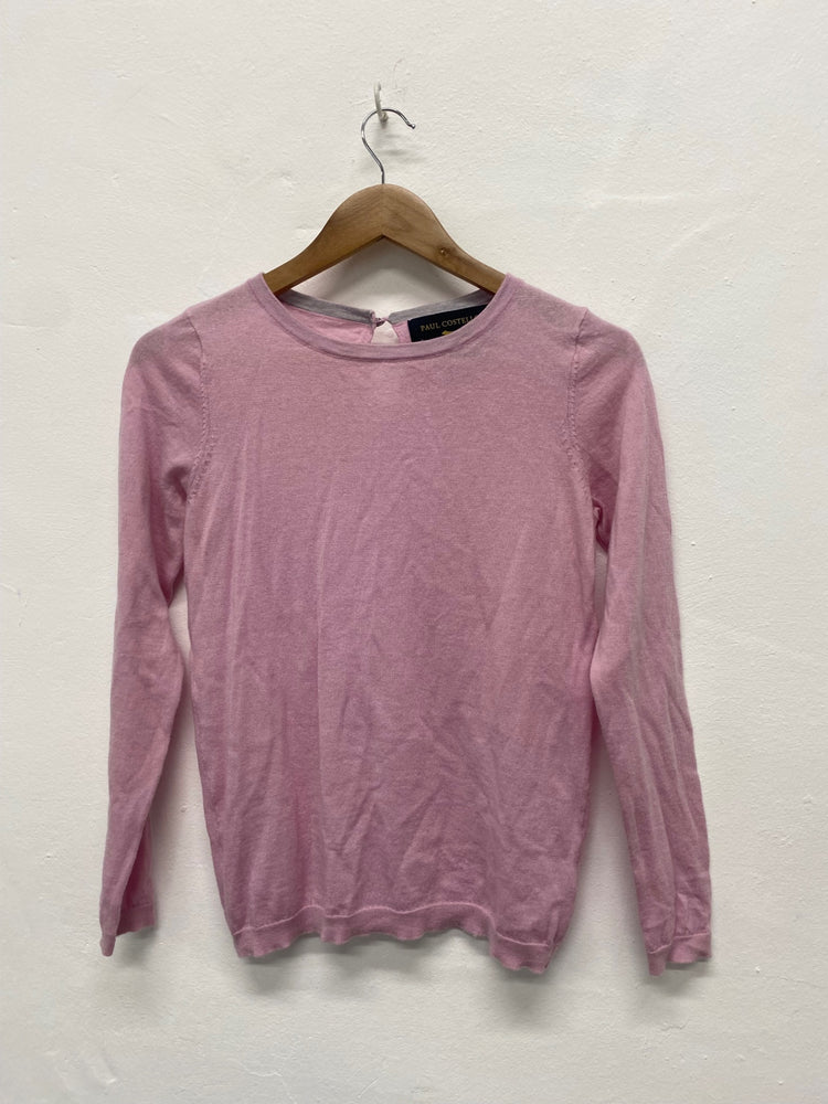 Fabulous Paul Costelloe rose pink supersoft merino Jumper UK10 JM182