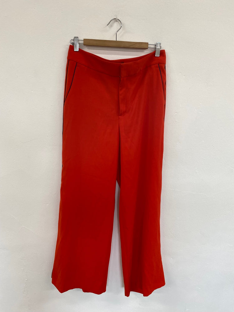 Fabulous Banana Republic Red Wide Leg Trousers UK10 JM182