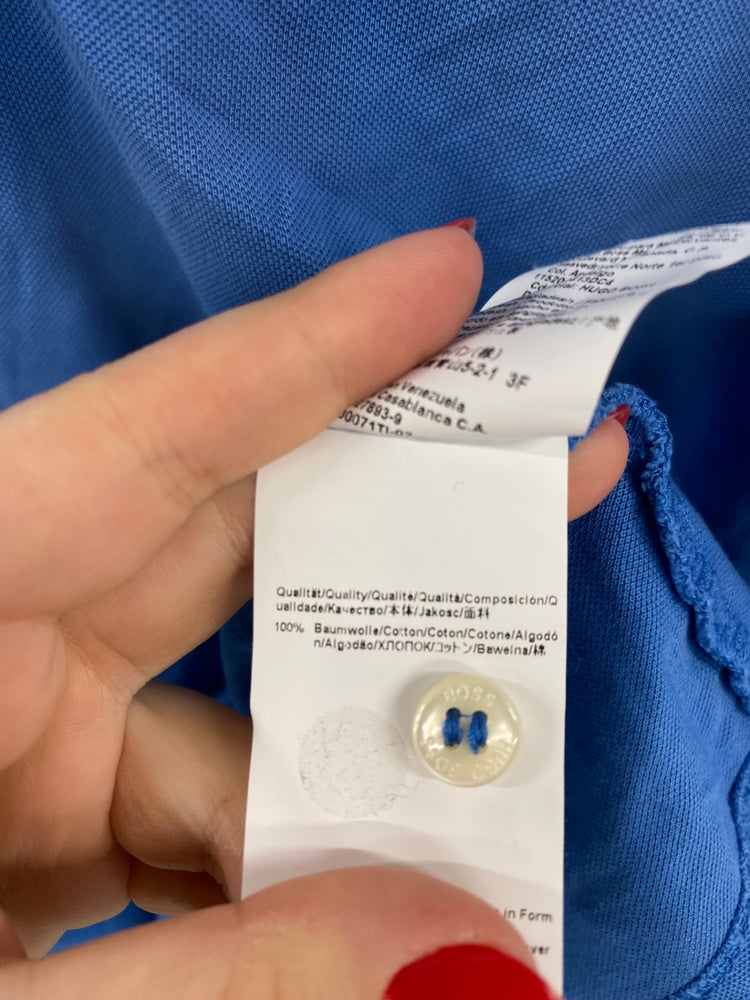 Classic Hugo Boss Blue Polo Shirt UK XXL JM182