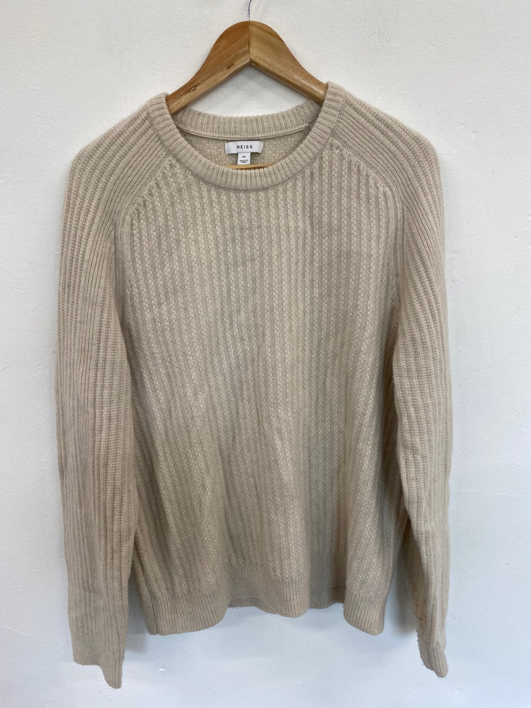 Classic Reiss Millerson Cream Jumper UK XL KS002