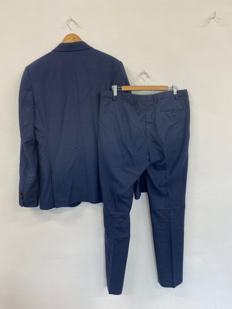 Classic M&S Navy Performance Slim Suit 42L/W36” L33” KS002