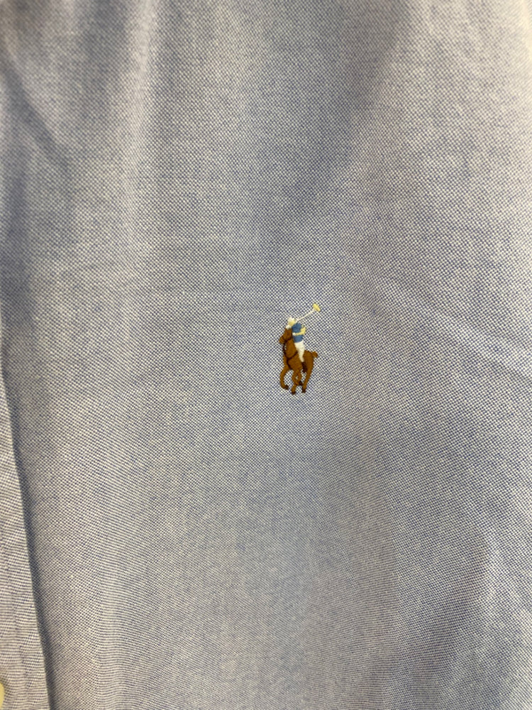 Stylish Ralph Lauren Classic Fit Blue Shirt UK L KS002