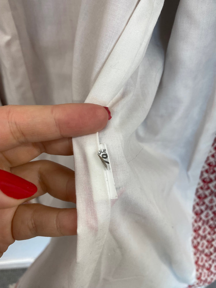 Fabulous Zara Red & Cream Aztec Coat UK L RR001