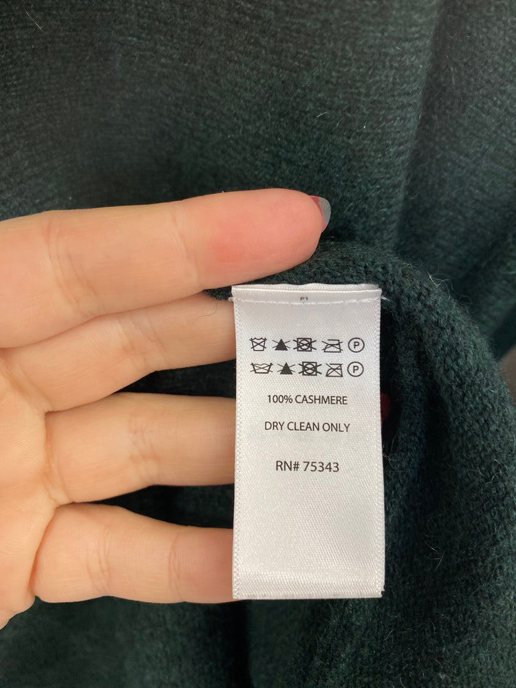 Fabulous Max Studio Bottle Green Cashmere Jumper UK L CM007