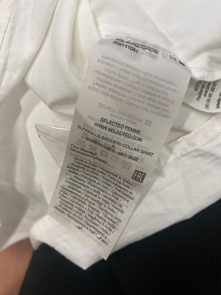 Fabulous Selected Femme Blouse UK10 White frill CM007